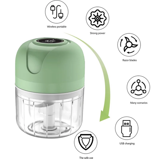 USB Mini Garlic Chopper – Green